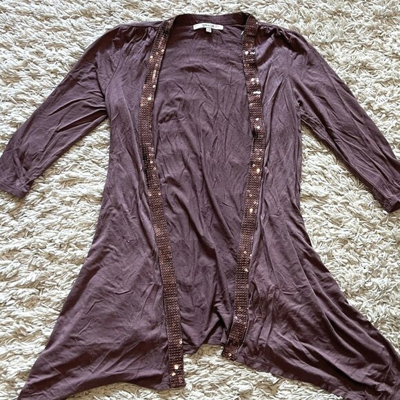 🔥3/$20 RW&Co Sequined Cardigan - Picture 2 of 3